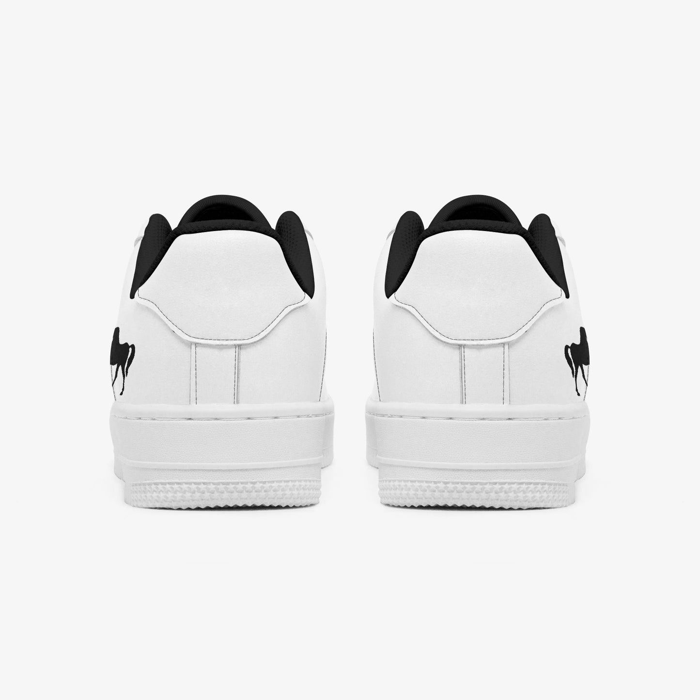 NESTDEER 977. AF1 Low-Top Leather Sports Sneakers - Tongue Printable