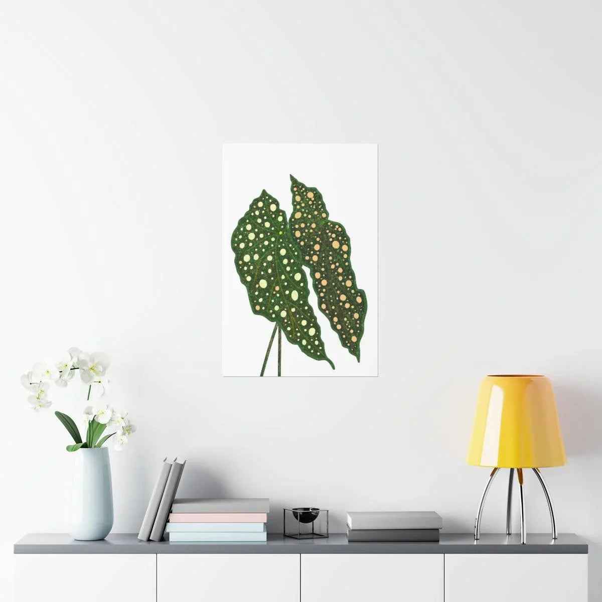 Begonia Maculata Botanical Print – Unframed Wall Art