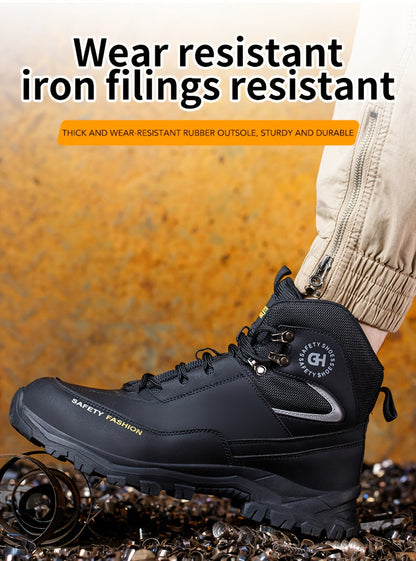 Heavy-Duty High-Quality Steel Toe Men's Work Boots