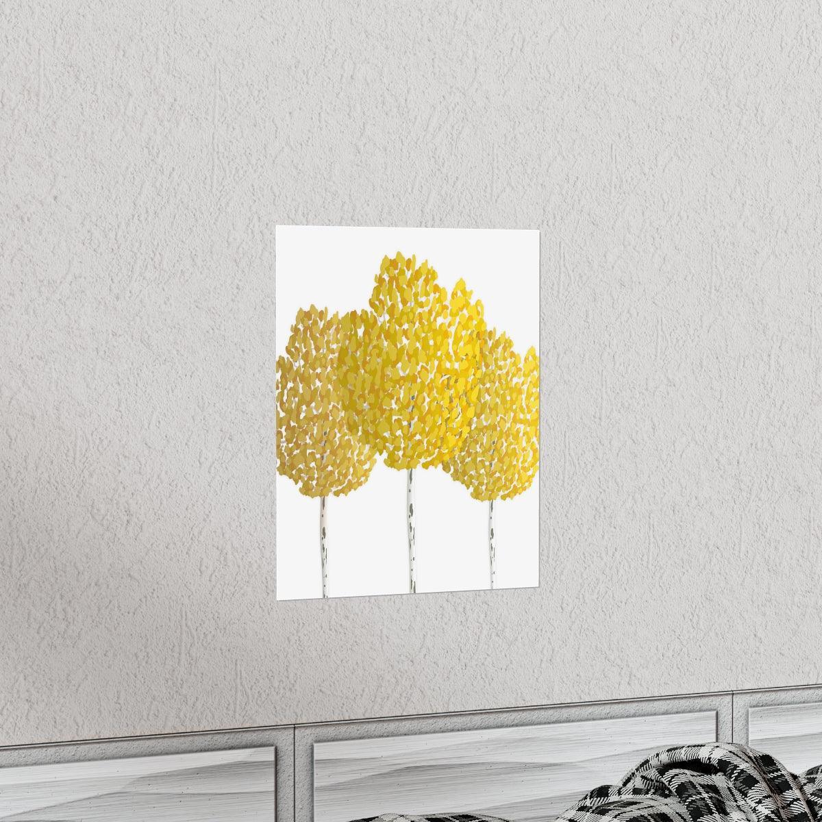 Fall Aspen Print – Unframed Wall Art