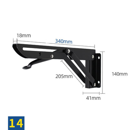 Stainless Steel K-shaped Folding Triangle Bracket Wall Shelf Shelf Support Frame