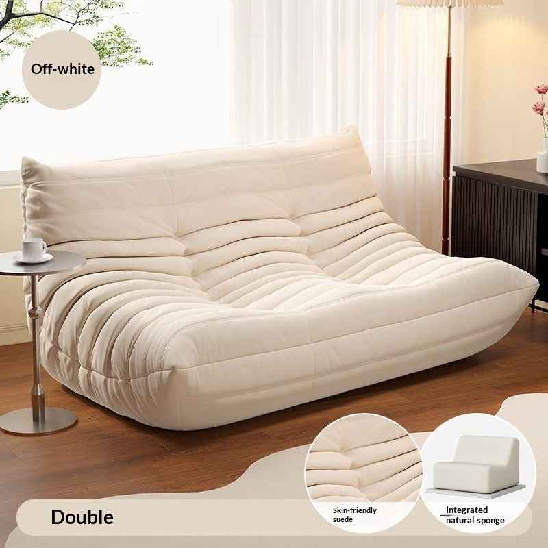 Tatami Single-seat Living Room Sofa Chair With Cat-proof Stain-resistant Leather