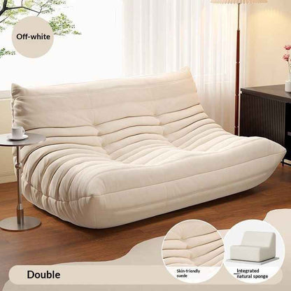 Tatami Single-seat Living Room Sofa Chair With Cat-proof Stain-resistant Leather