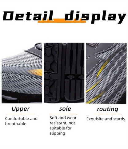 Buttoned Anti-Crush, Anti-Puncture, Comfortable, Breathable And Protective Safety Shoes