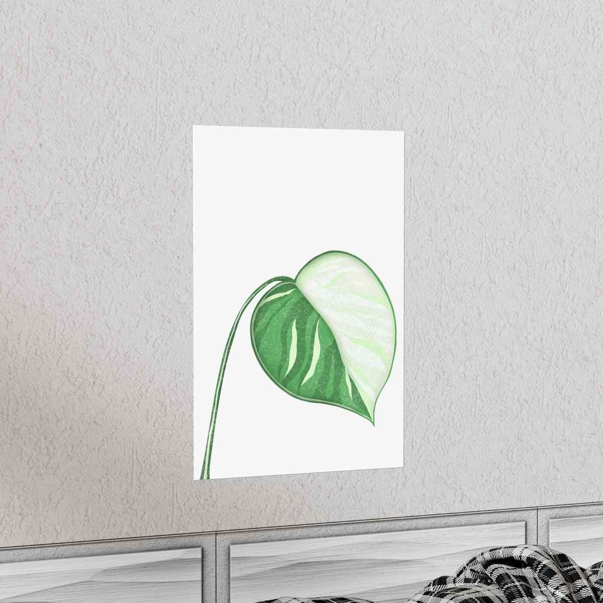 Monstera Albo Botanical Print – Unframed Wall Art