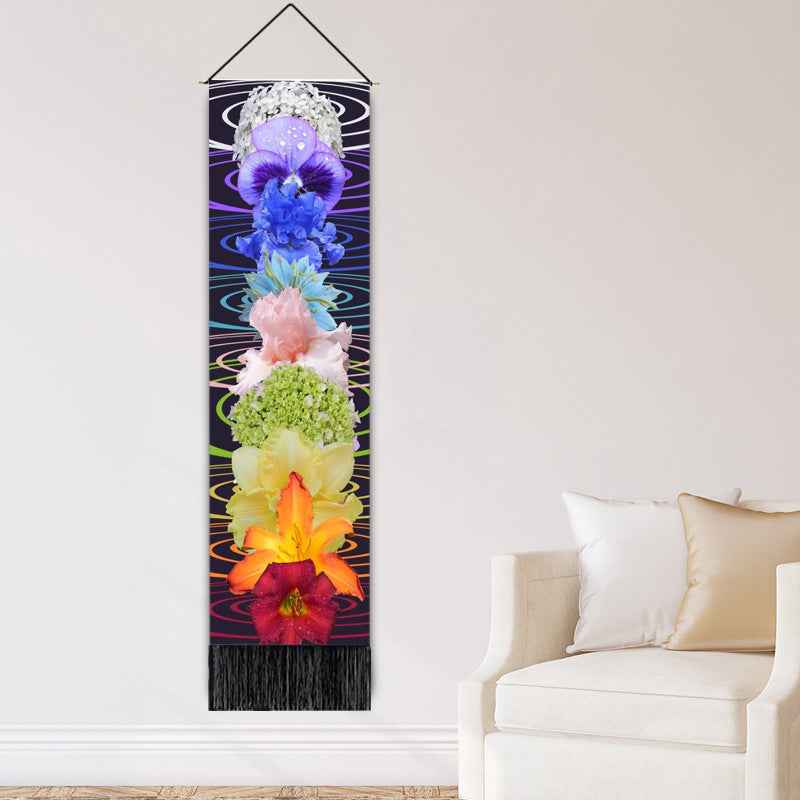 Decorative Hanging Paintings Printed Home Decor Wall Hangings Tassel Tapestries
