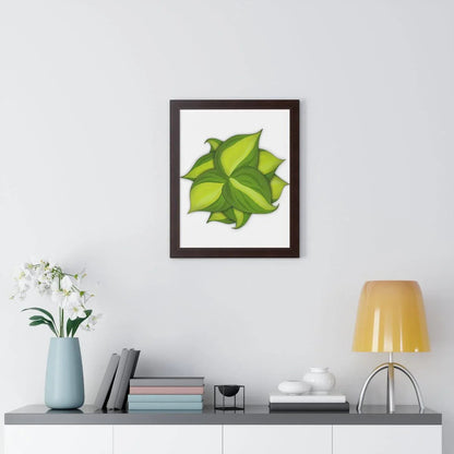 Philodendron Brasil Framed Print – Botanical Wall Art