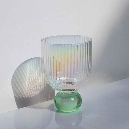 Designer Model Rainbow Glass Crystal Pearl Ancient Cup