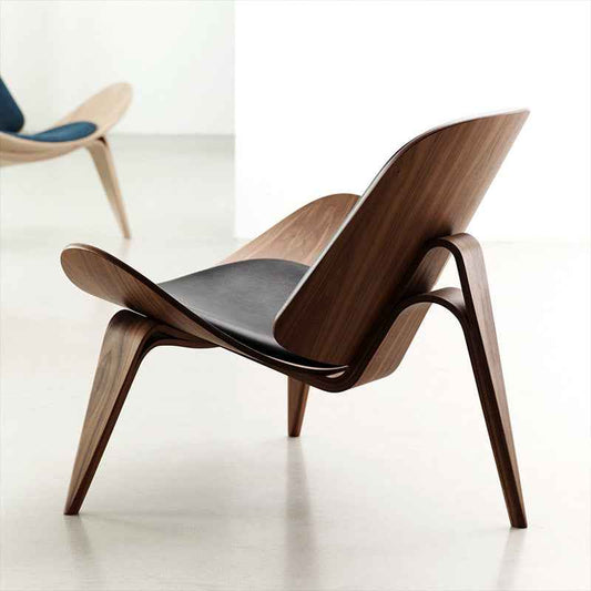 Nordic Smile Shell Chair Living Room Backrest Armchair Airplane Chair