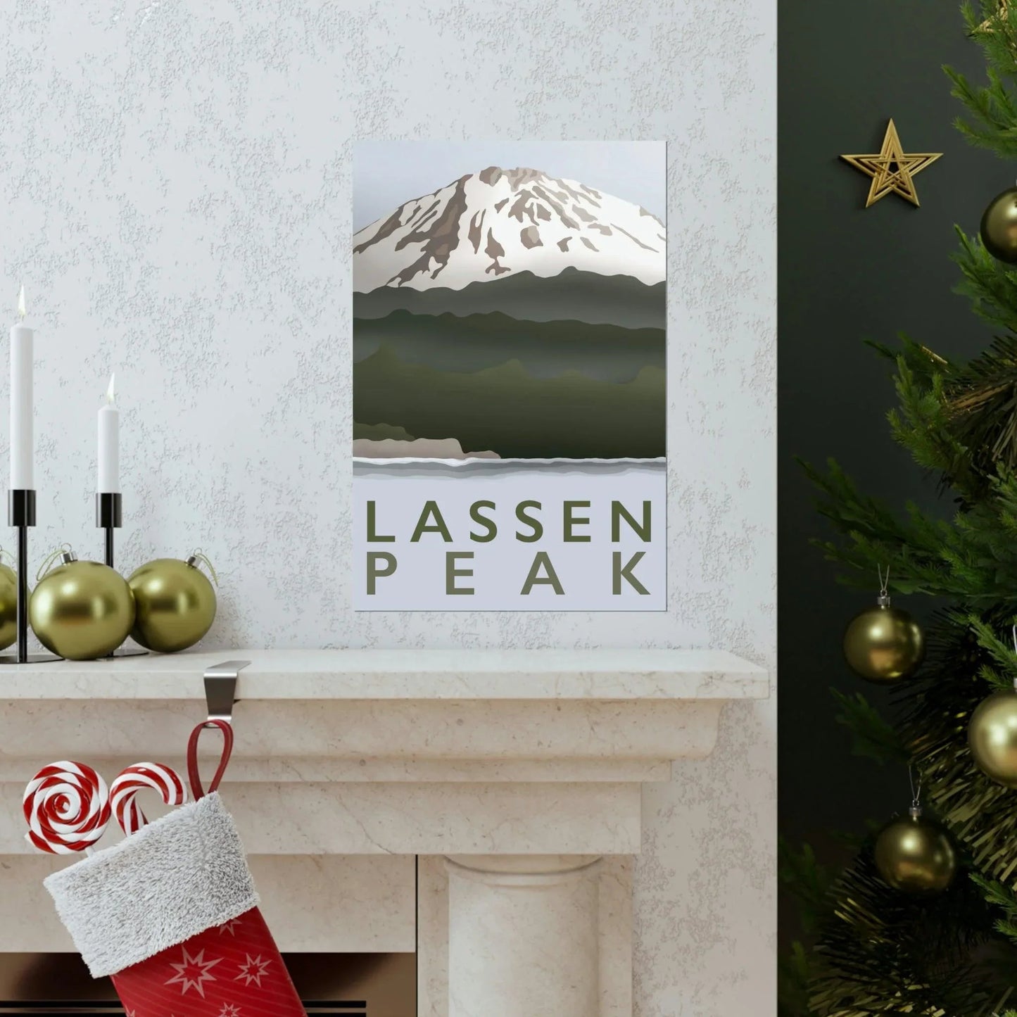 Lassen Peak Print – Unframed Wall Art