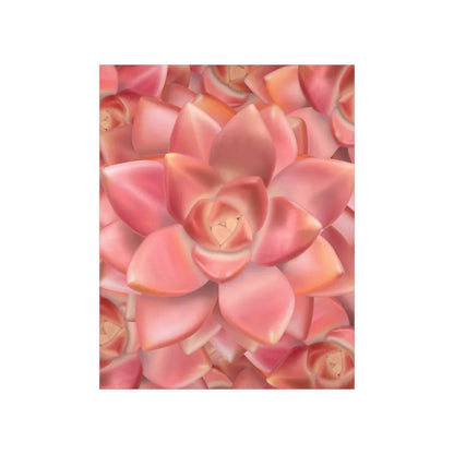 Graptosedum California Sunset Succulent Pattern Botanical Print – Unframed Wall Art
