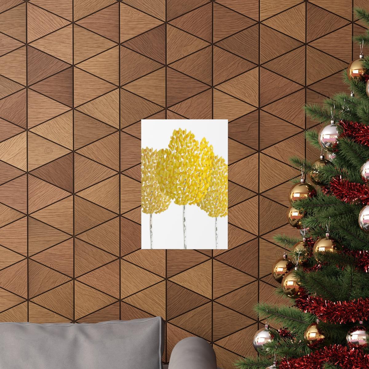 Fall Aspen Print – Unframed Wall Art