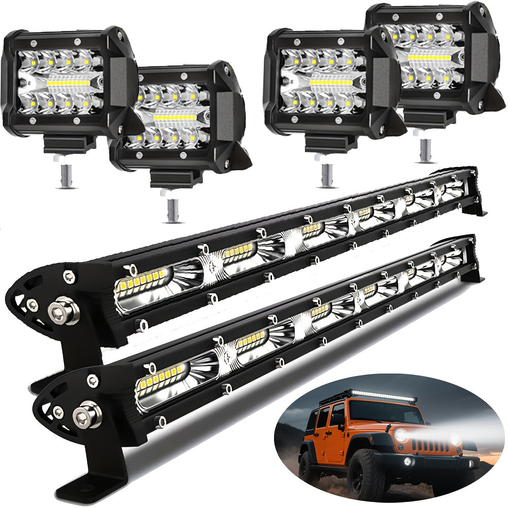 Pro-Series LED Off-Road Light Bar & Work Light Pods | 4" - 21" Weatherproof Lighting Kits