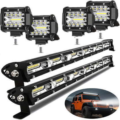 Pro-Series LED Off-Road Light Bar & Work Light Pods | 4" - 21" Weatherproof Lighting Kits