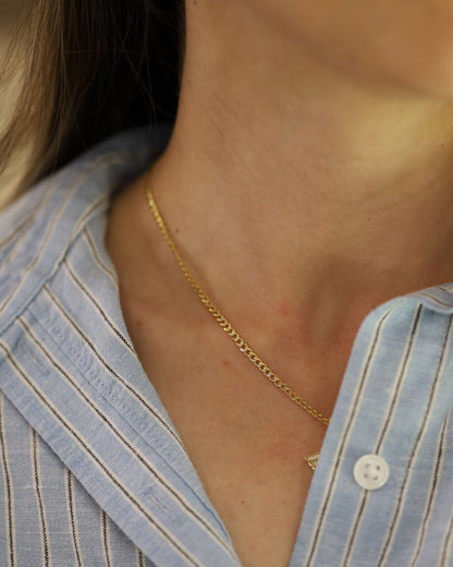 2mm Diamond Cut Cuban Chain