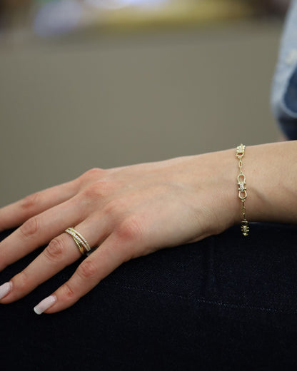 X Shape Double Ring
