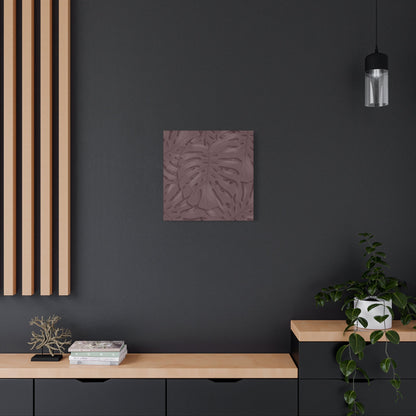Merlot Monstera Canvas Print – Botanical Wall Art
