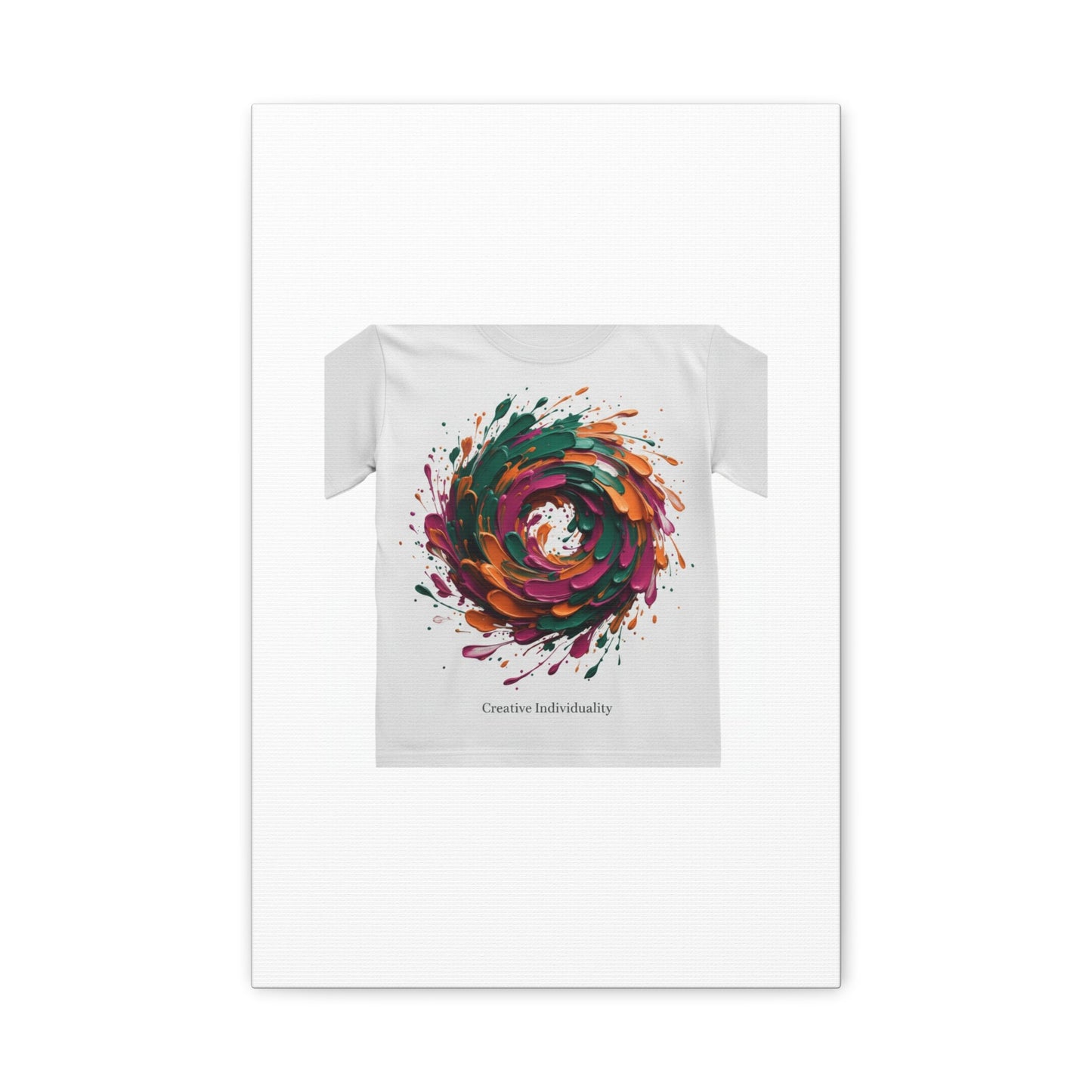 Painterly Abstract Floral Swirl Canvas | Matte Stretched Canvas