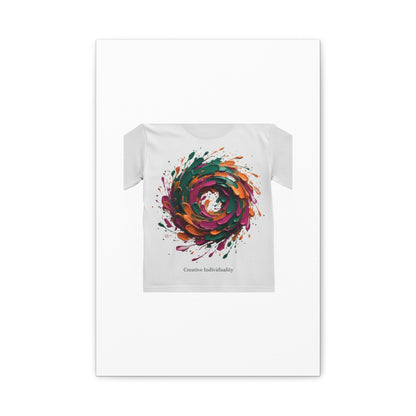 Painterly Abstract Floral Swirl Canvas | Matte Stretched Canvas