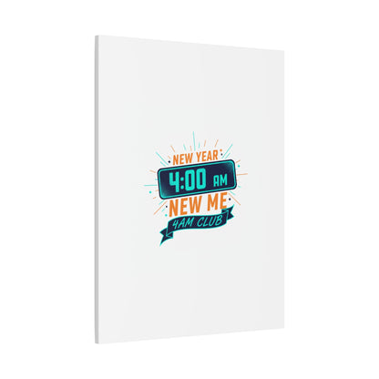 4AM Club New Year Graphic Canvas | Holiday Party Novelty, Festive New Year Decor
