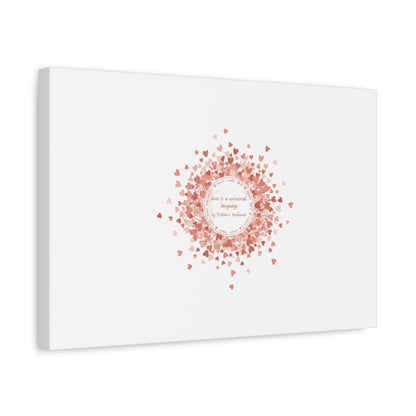 Tiny Heart Confetti Canvas | Matte Stretched Wall Art