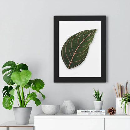 Aglaonema Rotundum Framed Print – Botanical Wall Art