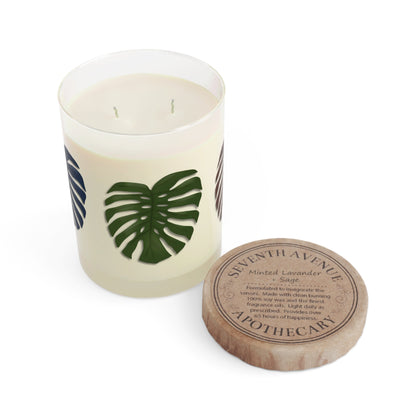 Multicolored Monstera Soy Candle 11 oz – Three Scent Options