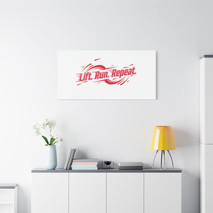Lift Run Repeat Canvas | Fitness Wall Art, Gym Motivation