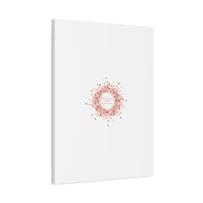 Tiny Heart Confetti Canvas | Matte Stretched Wall Art