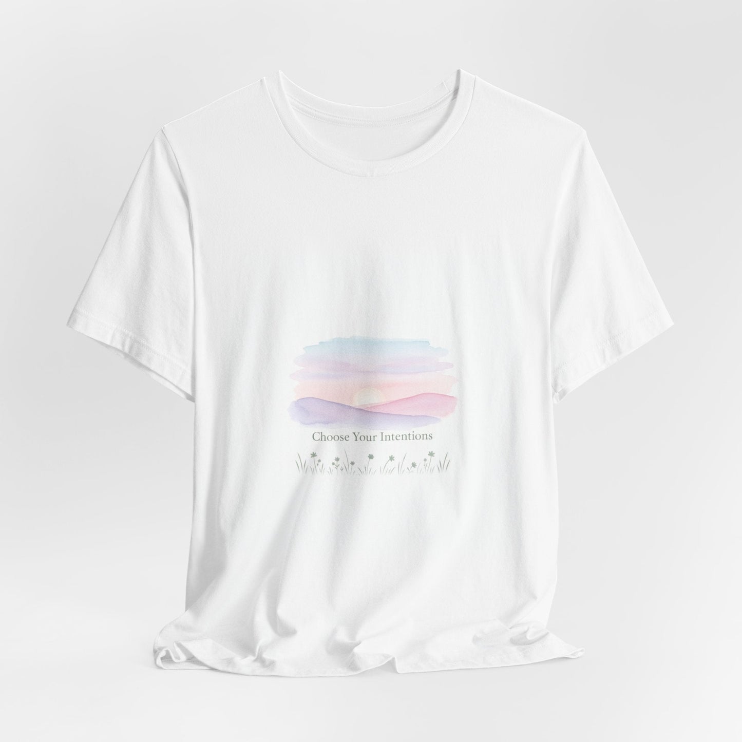 gentle intentions tee | mindful wellness pastel gradient