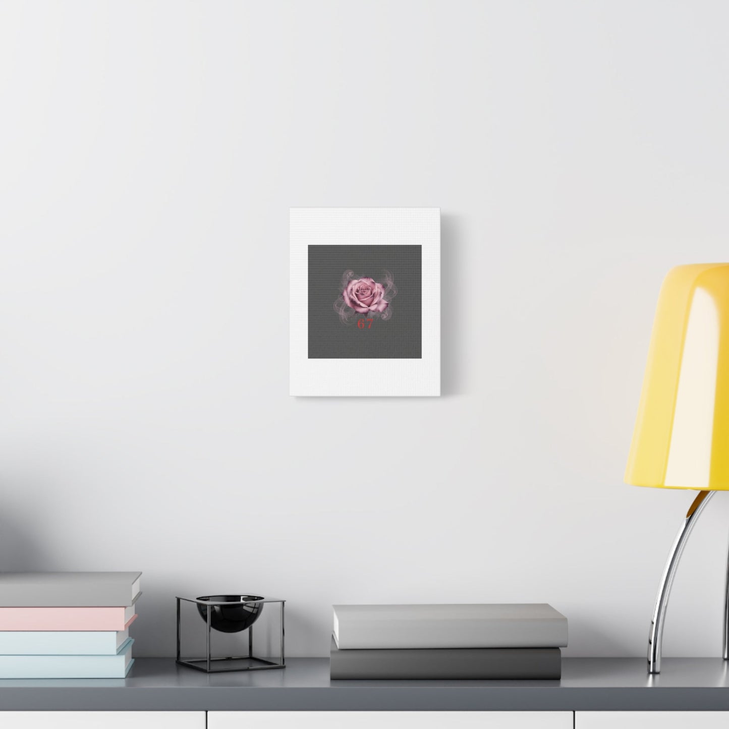 6 7 Valentine's Canvas | Viral Gothic Rose Wall Art | 6 7 Meaning Dark Romance