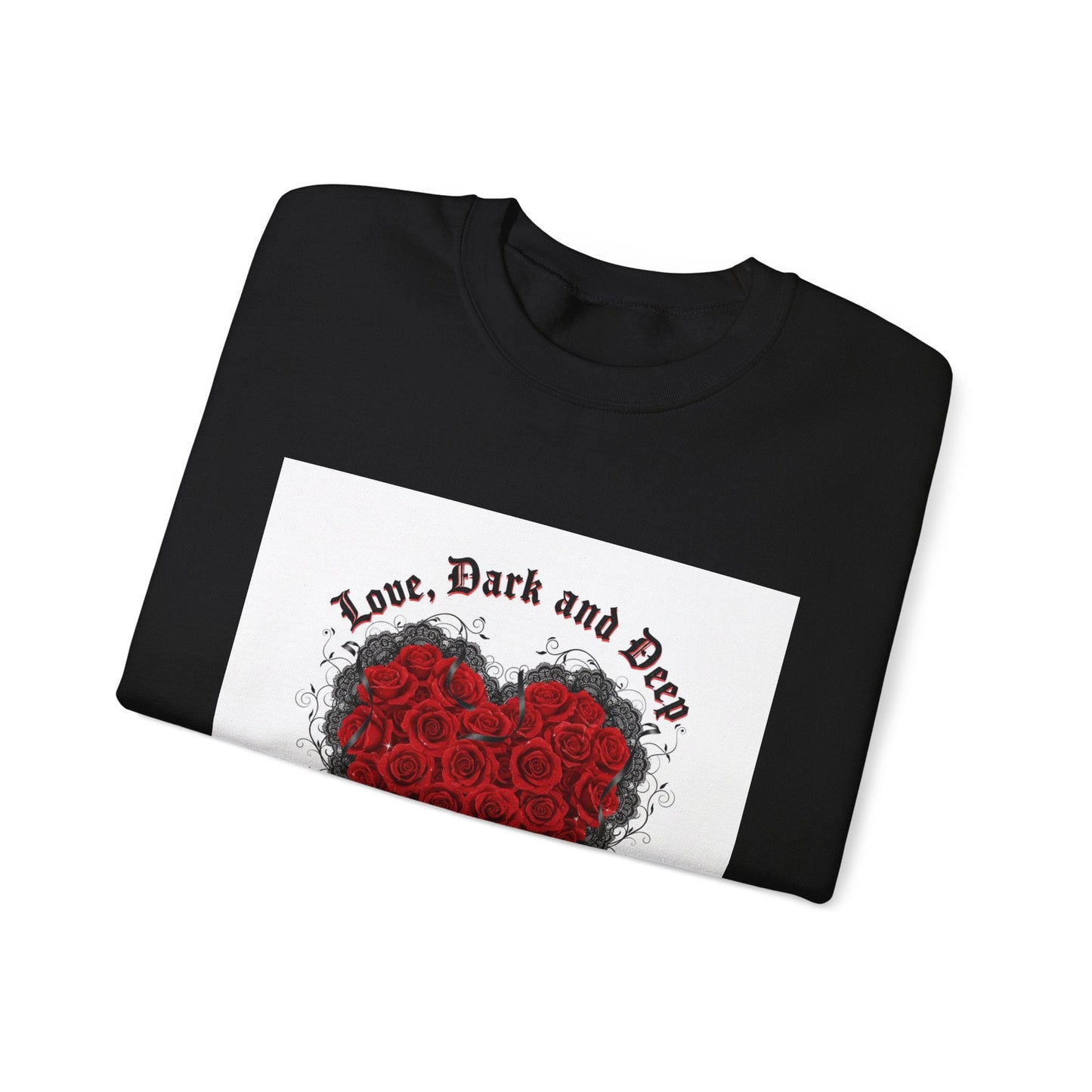 Gothic Rose Heart sweatshirt | New Romantic, 80s nostalgia
