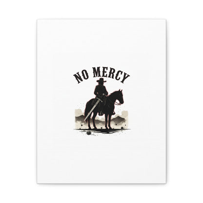 No Mercy Cowboy Skull Canvas | western skull art, gothic Americana