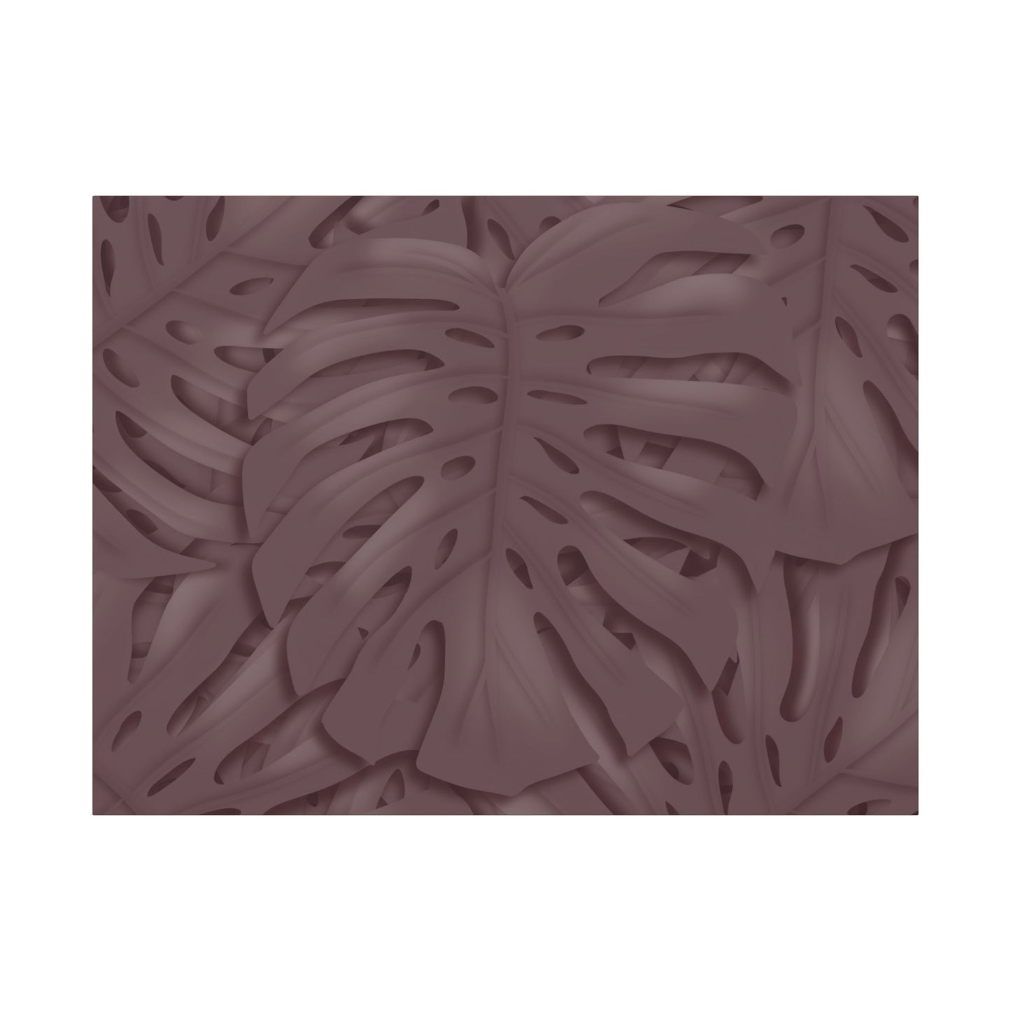 Merlot Monstera Canvas Print – Botanical Wall Art