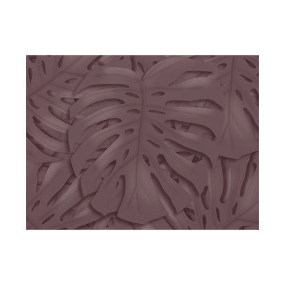 Merlot Monstera Canvas Print – Botanical Wall Art