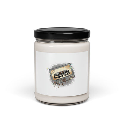 Perfectly Imperfect Glitch Candle, Soy Jar | Retro Tech Static