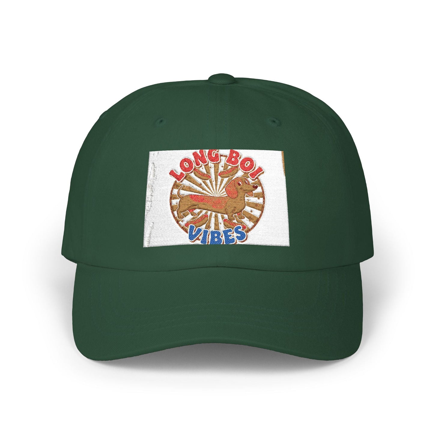 Funny Weiner Dog Meme Classic Dad Cap — Long Boy Graphic