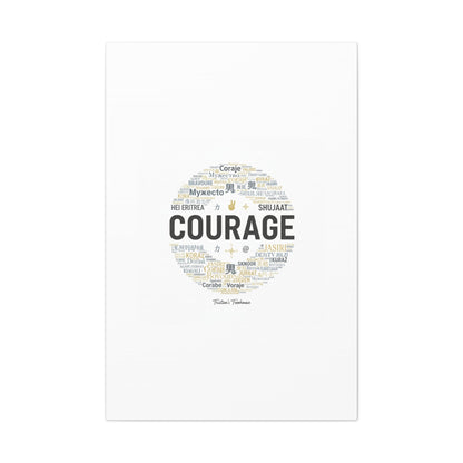 Courage Word Cloud Canvas | Fresh-Start Minimalism art print