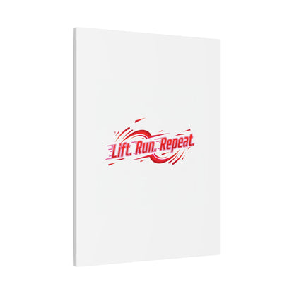 Lift Run Repeat Canvas | Fitness Wall Art, Gym Motivation