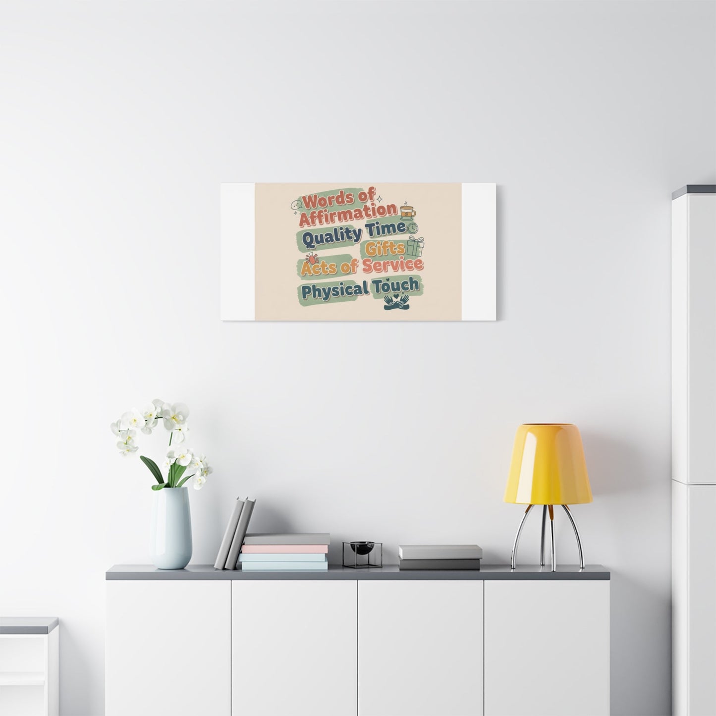 Love Languages List Matte Canvas Wall Art | love language meme, relationship humor