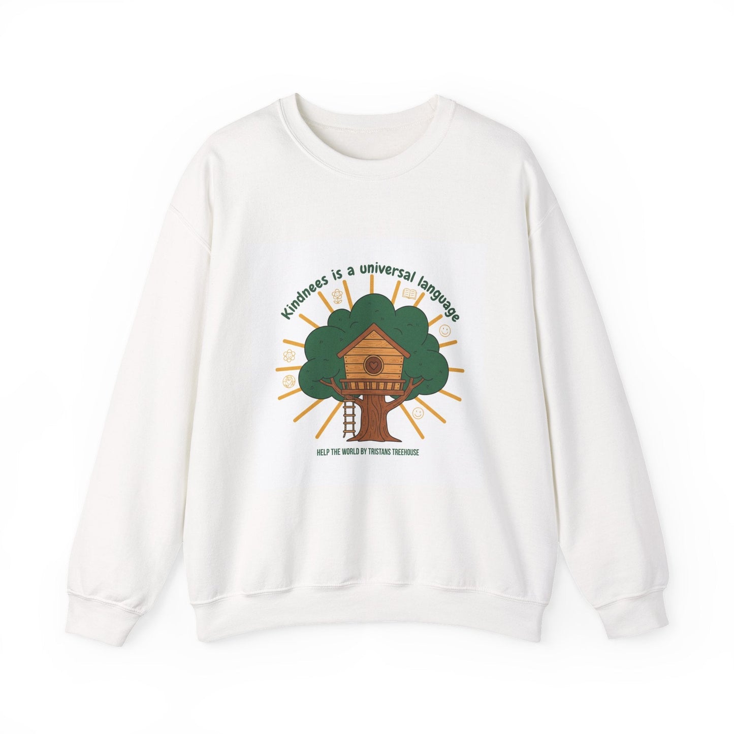 Kindness Treehouse Sweatshirt | eco humor, sustainable living