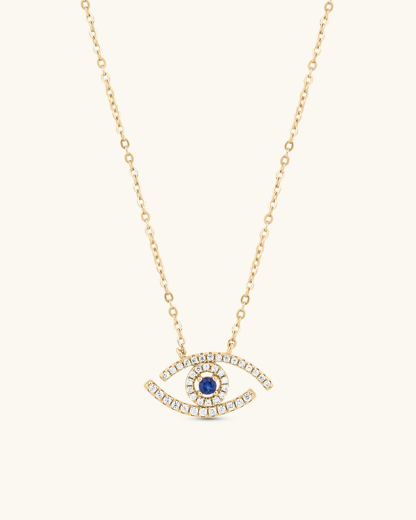 Evil Eye Sapphire Necklace