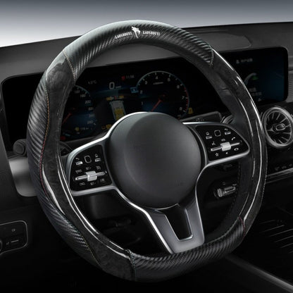 Steering Wheel Cover Universal Fit Carbon Fiber