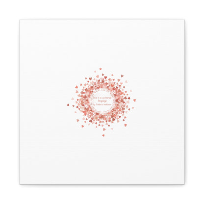 Tiny Heart Confetti Canvas | Matte Stretched Wall Art