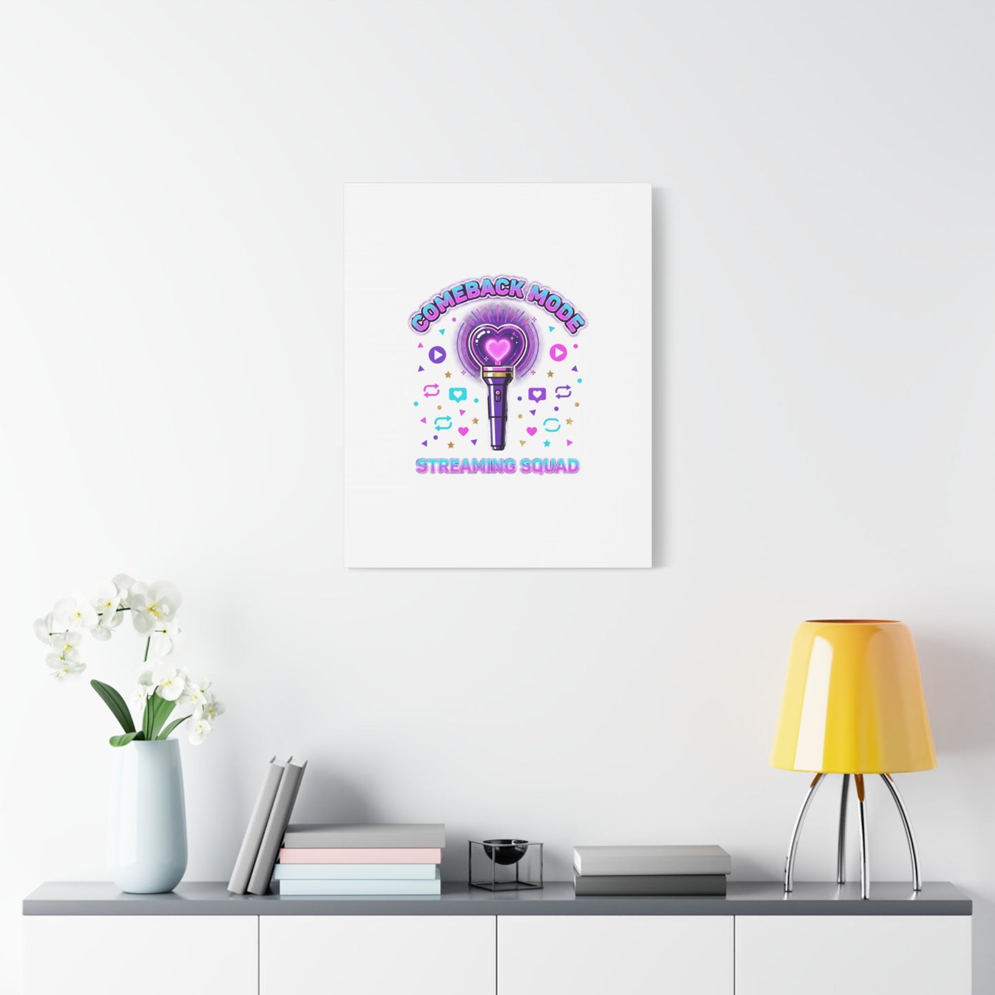 Comeback Mode Lightstick Canvas | K-pop Comeback, Streaming Squad