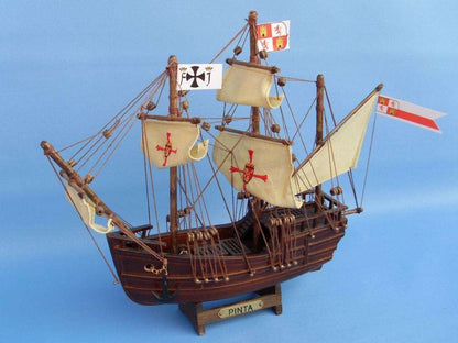 Wooden Pinta Model Ship 12"