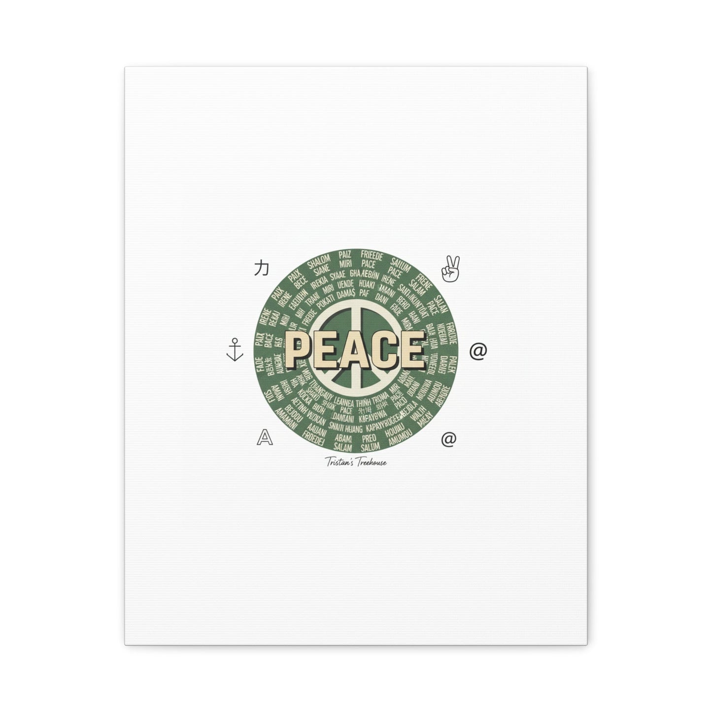 Peace doodle canvas | hand drawn sketch aesthetic, handwritten message