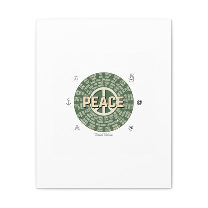 Peace doodle canvas | hand drawn sketch aesthetic, handwritten message