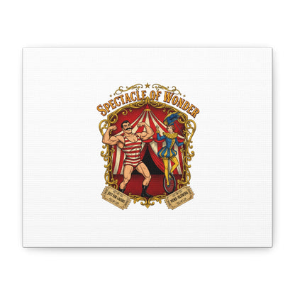 Spectacle of Wonder Circus Art Print, Canvas | Vintage Carnival Design