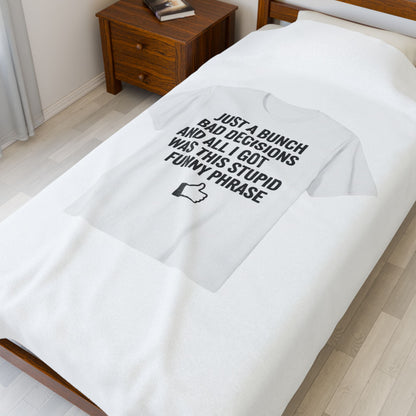 stupid funny phrase blanket | sarcastic introvert humor, anxiety humor